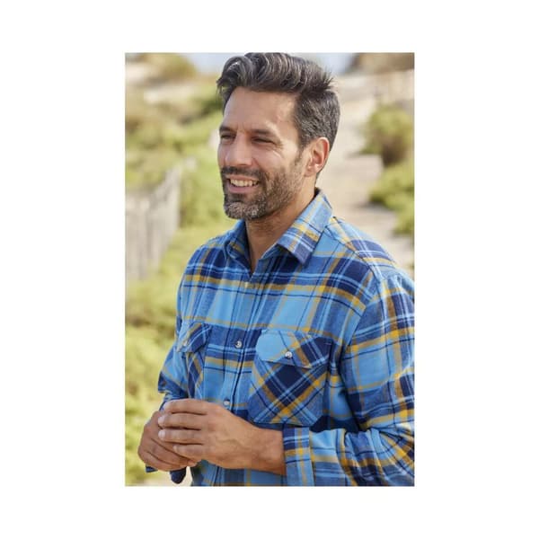 Atlas For Men Ternet flannelskjorte til mænd