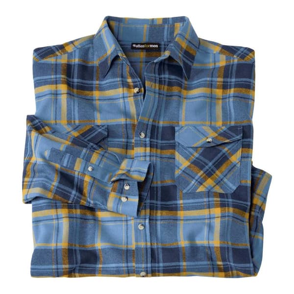 Atlas For Men Ternet flannelskjorte til mænd