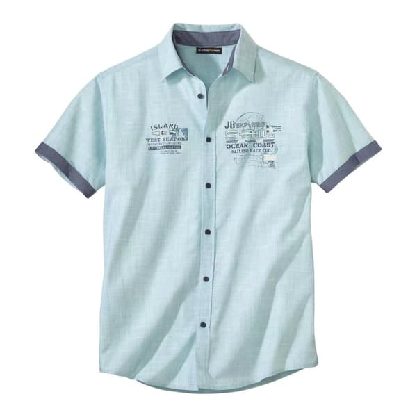 Atlas For Men Nautisk skjorta för män Turquoise XL