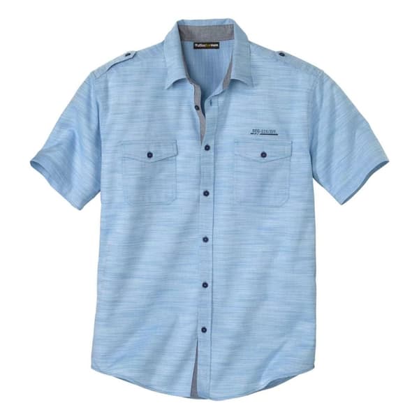 Atlas For Men Mens Striped Cotton Summer Shirt