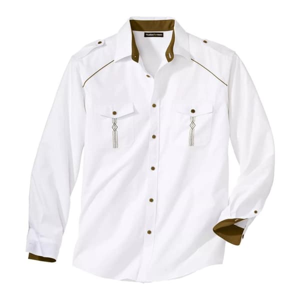 Atlas For Men Klassisk poplinskjorta för herrar White 3XL