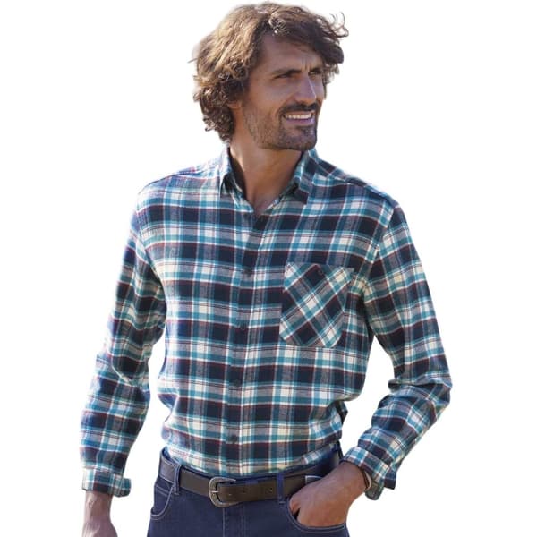 Atlas For Men Mens Checked Flannel Shirt