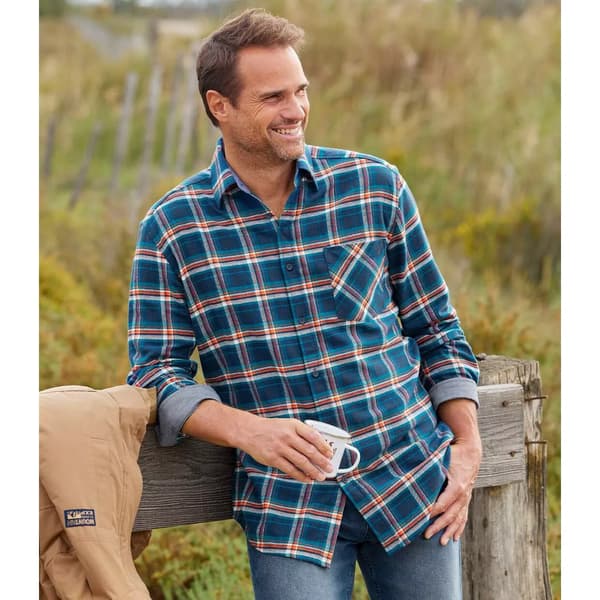 Atlas For Men Ternet flannelskjorte til mænd