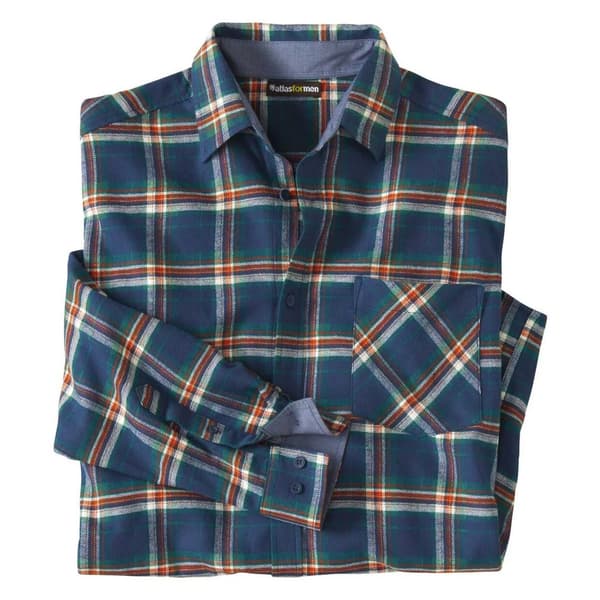 Atlas For Men Ternet flannelskjorte til mænd