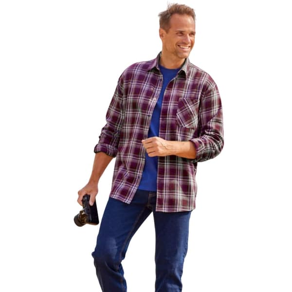 Atlas For Men Ternet flannelskjorte til mænd
