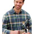 Miniatyrbilde 4 av 4: Atlas For Men Mens Checked Flannel Embroidered Detail Shirt