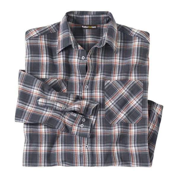 Atlas For Men Ternet flannelskjorte til mænd