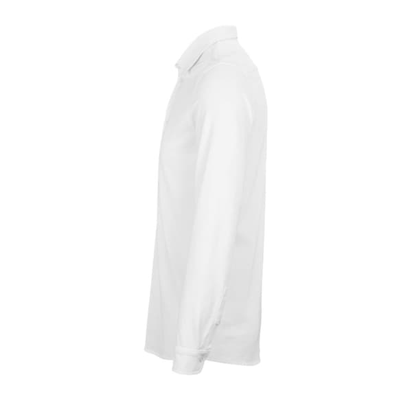 NEOBLU Mens Basile Piqué Organic Long-Sleeved Shirt