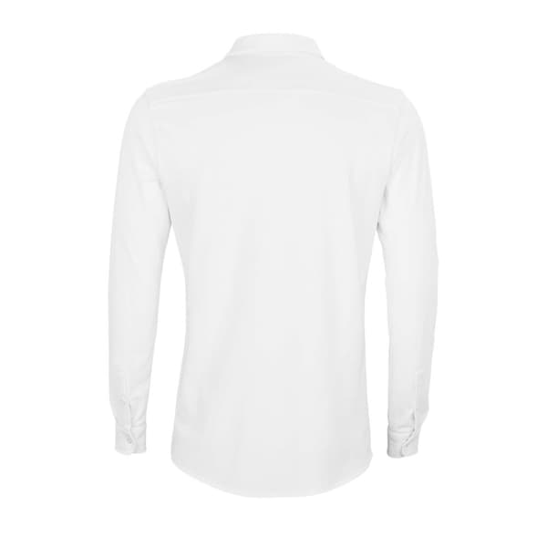 NEOBLU Mens Basile Piqué Organic Long-Sleeved Shirt