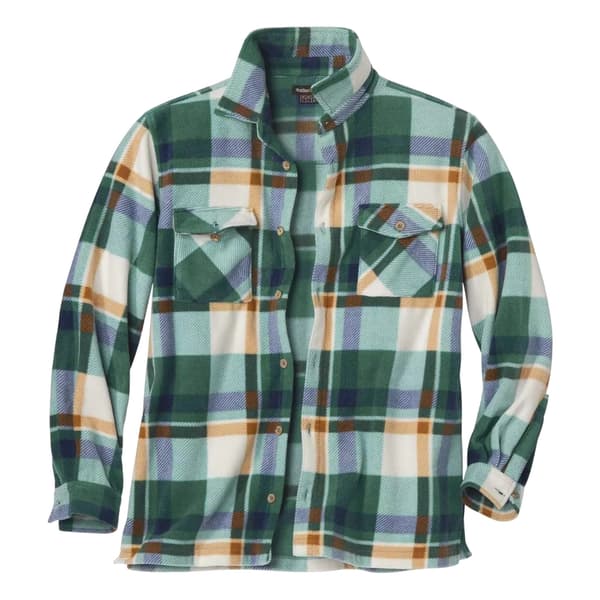 Atlas For Men Rutig fleeceovershirt för herrar