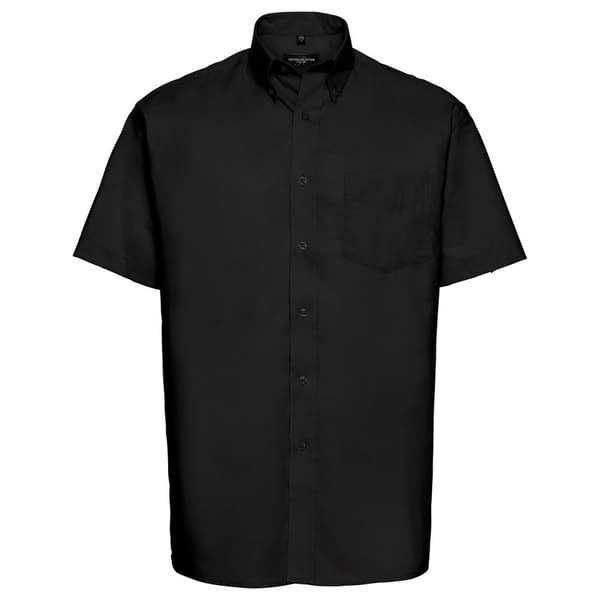 Russell Collection Oxford Easy-Care kortärmad skjorta för herrar