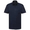 Miniatyrbilde 1 av 3: Russell Collection Mens Oxford Easy-Care Short-Sleeved Shirt