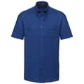 Miniatyrbilde 1 av 3: Russell Collection Mens Oxford Easy-Care Short-Sleeved Shirt