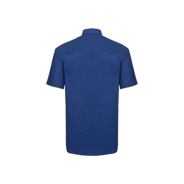 Russell Collection Oxford Easy-Care kortärmad skjorta för herrar