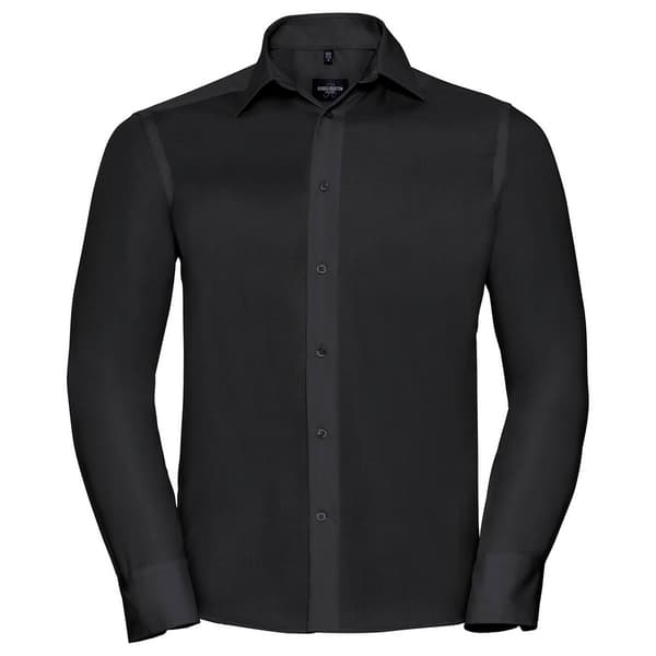 Russell Collection Mens Ultimate Tailored Långärmad Skjorta