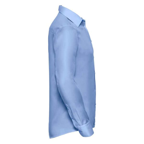 Russell Collection Mens Ultimate Tailored Långärmad Skjorta
