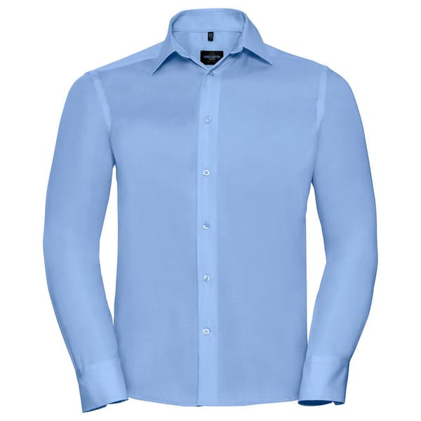 Russell Collection Mens Ultimate Tailored Långärmad Skjorta