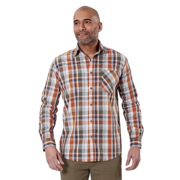 Atlas For Men Ternet poplin-skjorte til mænd