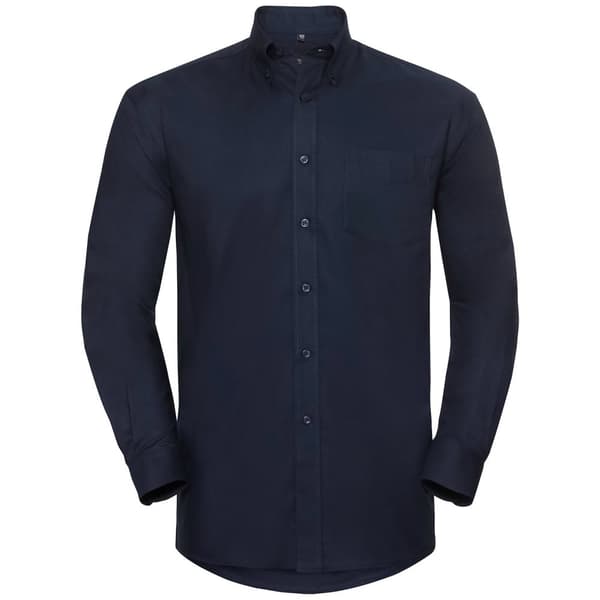 Russell Mens Oxford Easy-Care Long-Sleeved Shirt