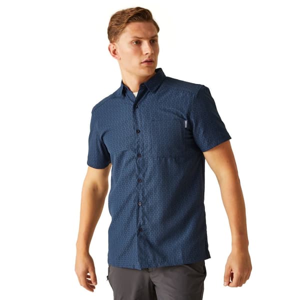 Regatta Mens Mindano VIII Patterned Short-Sleeved Shirt