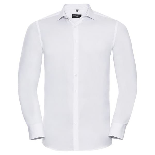 Russell Collection Mens Ultimate Stretch Long-Sleeved Shirt
