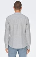 Miniatyrbild 2 av 4: Only & Sons - onsCaiden Mao Stripe Linen Shirt