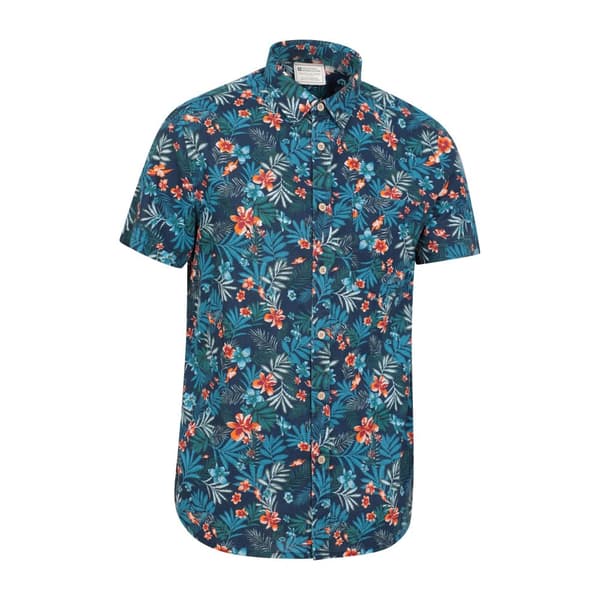 Mountain Warehouse Mens Tropical Floral Short-Sleeved Shirt