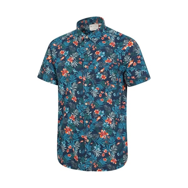 Mountain Warehouse Mens Tropical Floral Short-Sleeved Shirt