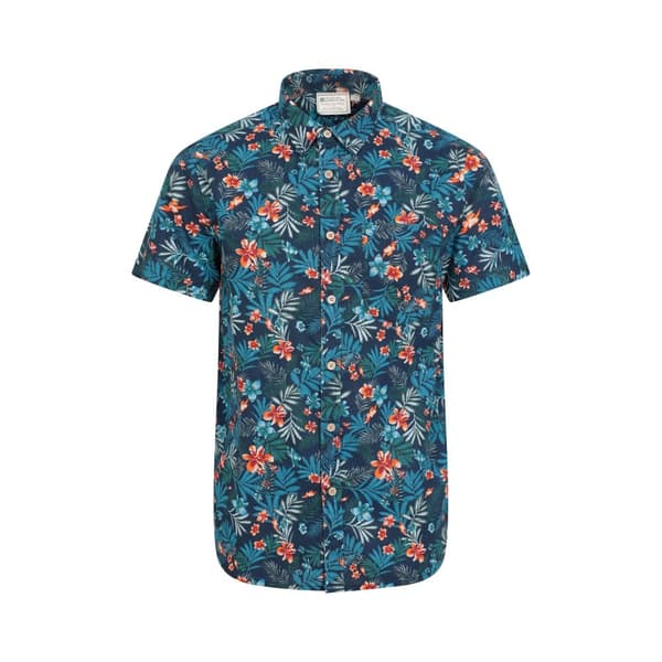 Mountain Warehouse Mens Tropical Floral Short-Sleeved Shirt