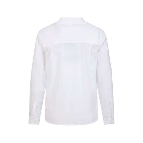 Mountain Warehouse Mens Lowe Linen Blend Grandad Collar Shirt