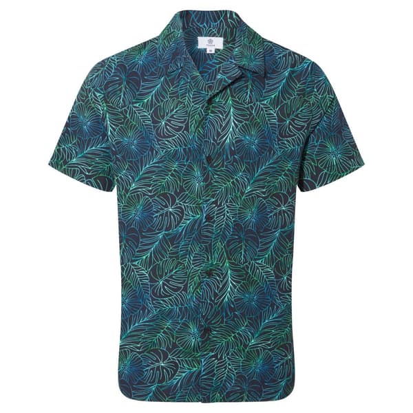 TOG24 Mens Otto Tropical Shirt Dark Indigo L