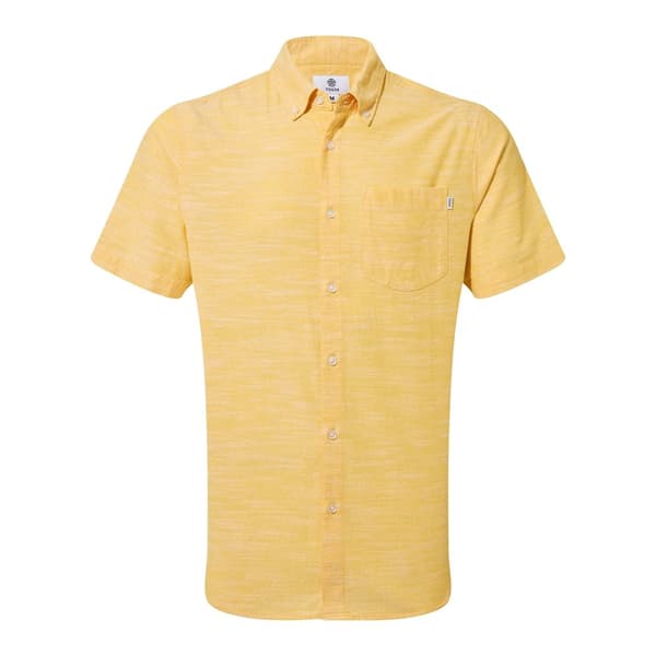 TOG24 Mens Dwaine Short-Sleeved Shirt Bright Yellow L