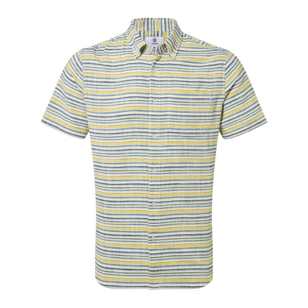 TOG24 Kortärmad skjorta Harold Stripe för herrar Aqua L