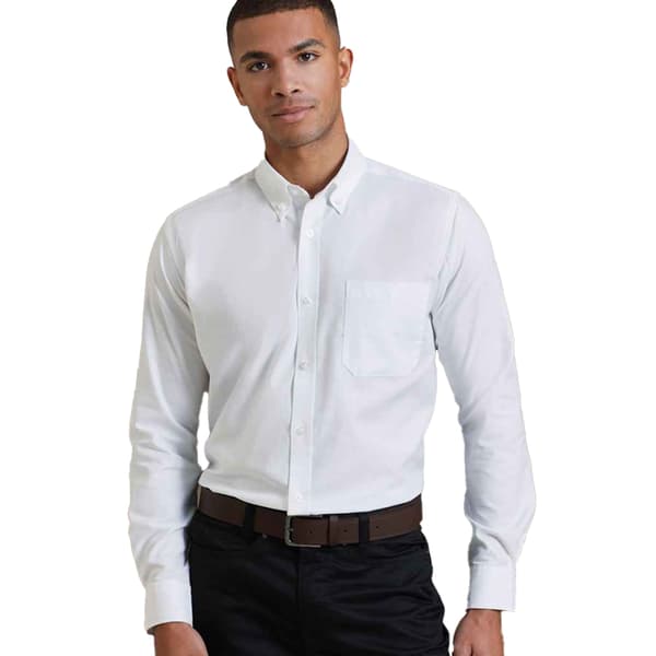 Premier Mens Signature Oxford Long-Sleeved Shirt