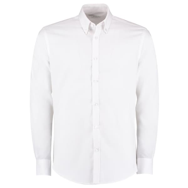 Kustom Kit Oxford Slim långärmad skjorta för män