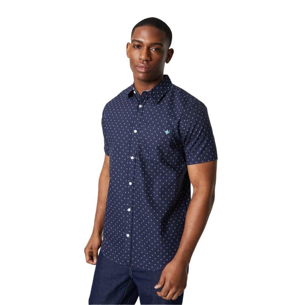 Maine Skjorta för män med dash-tryck Navy 3XL