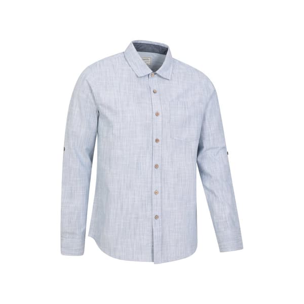 Mountain Warehouse Mens Coconut Textured Long-Sleeved Shirt