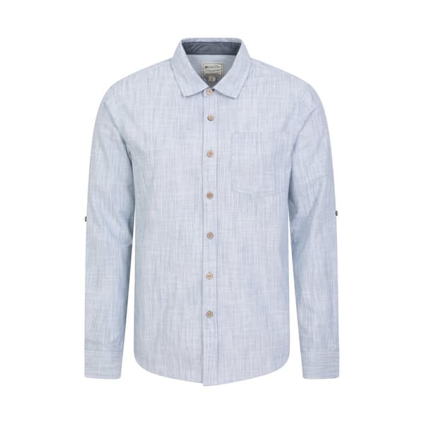 Mountain Warehouse Mens Coconut Textured Long-Sleeved Shirt