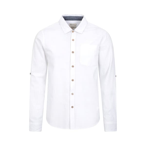 Mountain Warehouse Mens Coconut Textured Long-Sleeved Shirt