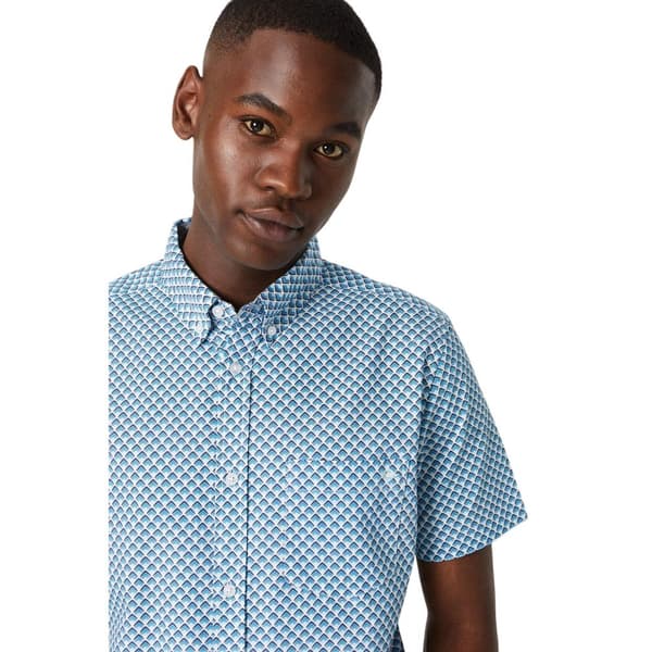 Maine Mens Arrow Print Short-Sleeved Shirt
