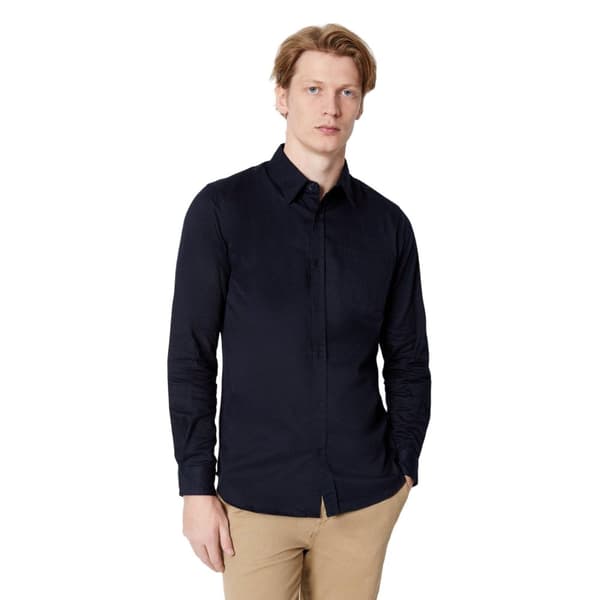 Burton Formell skjorta i sateen, unisex, vuxen, slät twill Dark Blue S