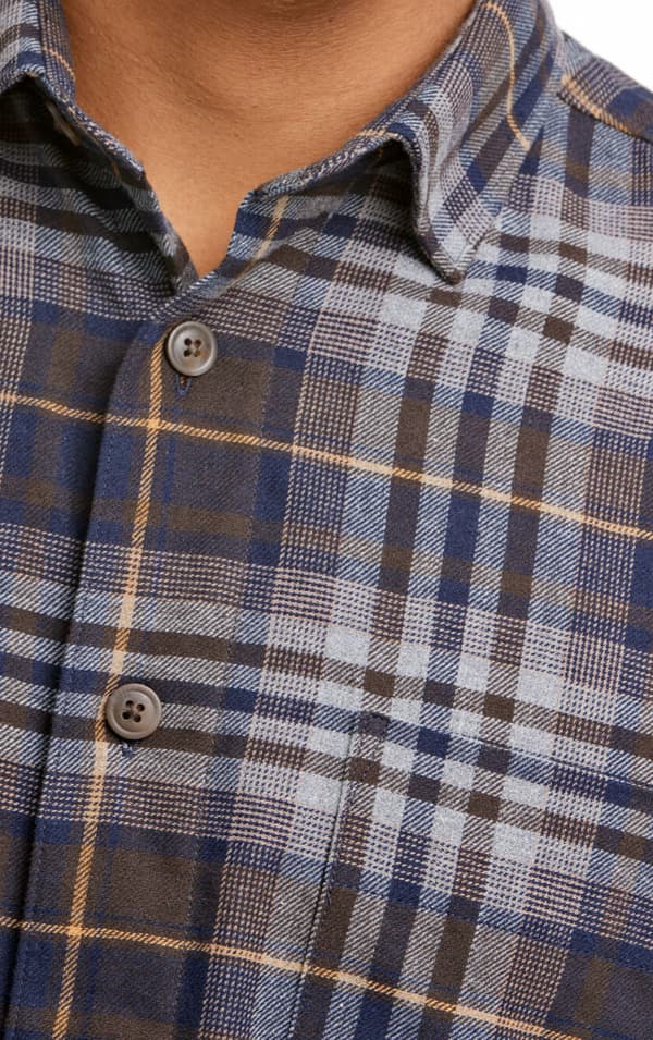 Lindbergh White - Skjorta 30-203636 Rutig, Twill
