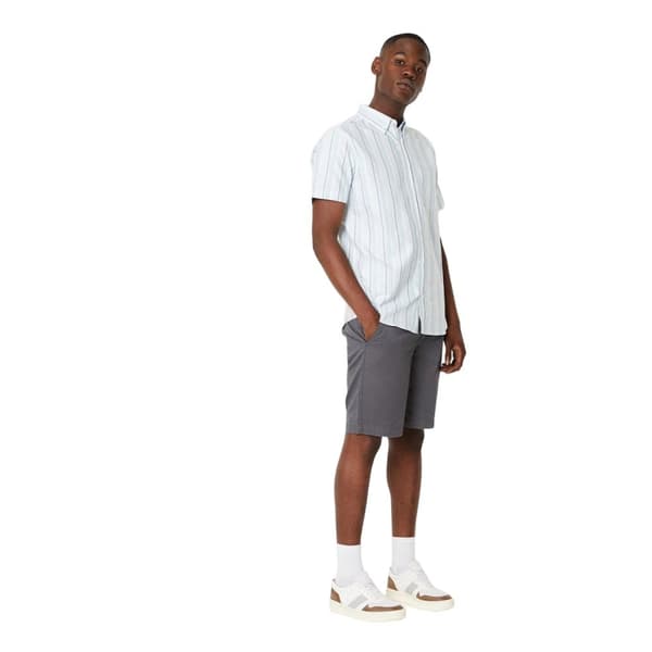 Maine Mens Pastel Striped Short-Sleeved Shirt