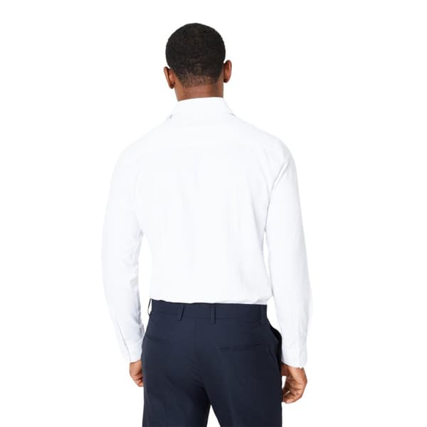 Burton Mens Cavalry Twill Easy-Iron Slim Formal Shirt