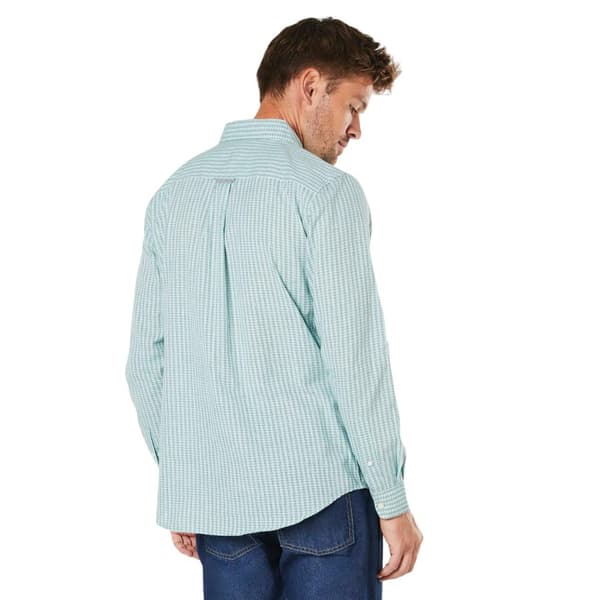 Maine Mens Fine Checked Long-Sleeved Shirt
