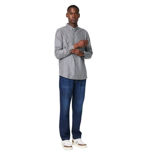 Maine Mens Classic Stripe Long-Sleeved Shirt