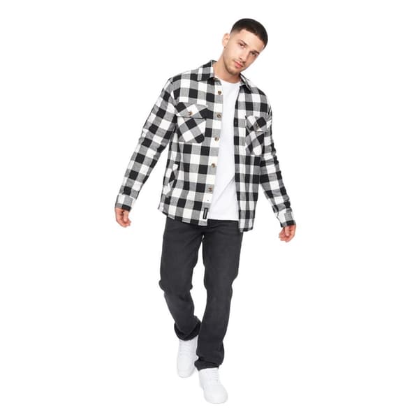 Crosshatch Mens Demaro Checked Lined Overshirt