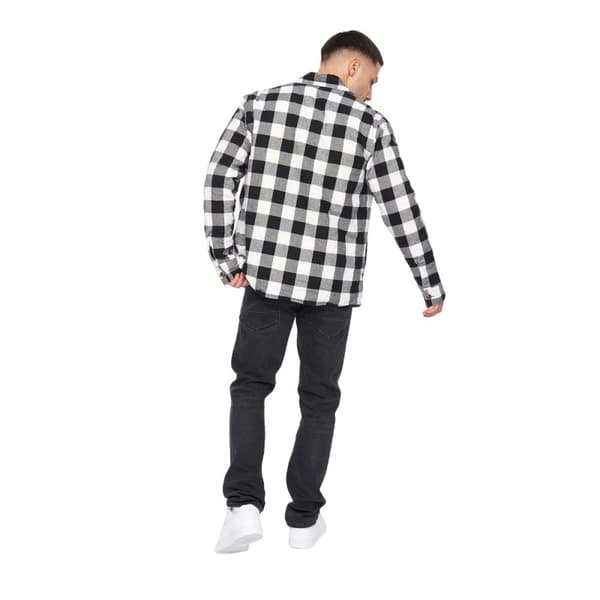 Crosshatch Mens Demaro Checked Lined Overshirt