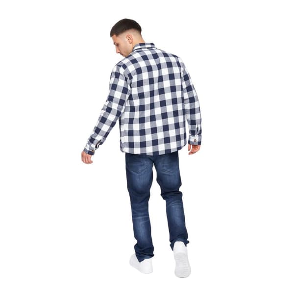 Crosshatch Mens Demaro Checked Lined Overshirt