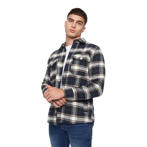 Duck and Cover Mens Francore Checked Overshirt
